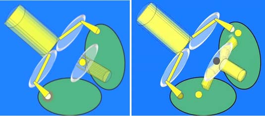 Figure 9.1: Laserpol 4 In the Fig. 9.1 we have a block diagram of the equipment LASERROL 4 [4], where: 1) He-Ne 2mW laser 2) Polarized film 3) Compensetion cell (inside de coil) 4) Sampel chamber 5) Faraday cell (modulator, inside the coil) 6) Analized film 7) Photo sensor 8) Electronic amplifier 9) Filters 10) Fase detector 11) Sampel circuit