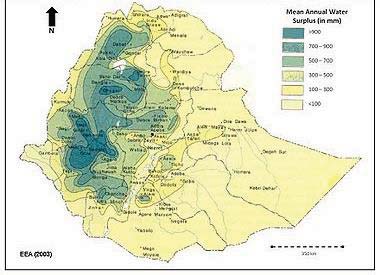 Figure 6 : Annual Mean Wind in Ethiopia and wind production compared to hydropower generation[4] 