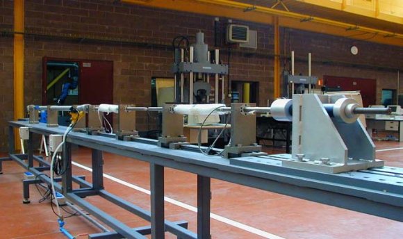 Figure 2 : Strain gauges mounted on the SHTB apparatus.