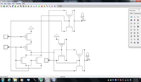 Fig. 1 : Full adder proposed work 1