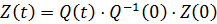 The angular velocity matrix in consideration of (5) has the form: