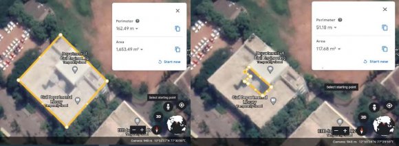 Figure 4: Satellite image of cricket ground (Source: Google Earth®)