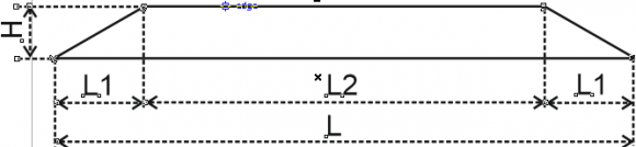 Figure 2: Trapezoidal hump profile