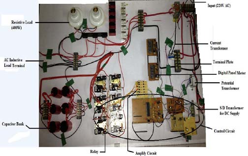 Fig. 12 : Zero crossing detection for resistive load In case of resistive load the V and I are in phase so there is no insertion of capacitors to improve power factor as shown in Fig 13.