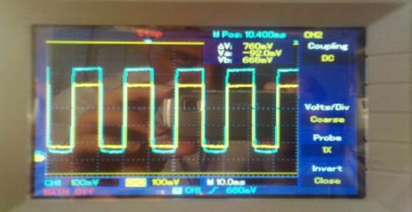 Fig. 14 : Load monitoring for resistive load b) Case 2 : When 0.5hp induction motor is ON When an inductive load of 0.5hp motor is ON, there is phase delay between voltage and current signals, as shown in Fig. 15. Microcontroller senses the delay produced by the load, and according to the delay, it inserts the desired value of capacitor to improve the power factor of the system as shown in Fig 18.