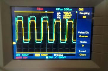 Fig. 22 : Zero crossing detection before correction with 1hp inductive load The load monitoring of 1hp inductive load is shown in Fig. 23.