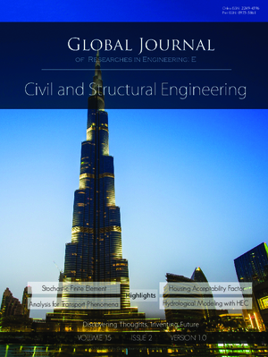GJRE-E Civil and Structural: Volume 15 Issue E2