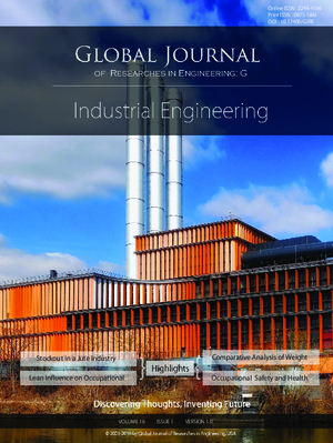 GJRE-G Industrial: Volume 16 Issue G1