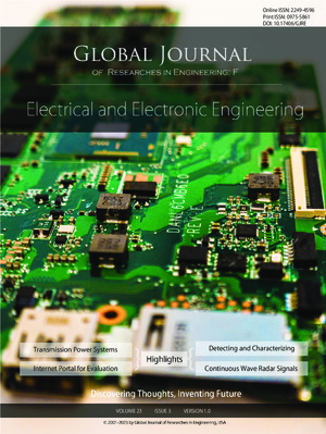 GJRE-F Electrical & Electronic: Volume 23 Issue F3