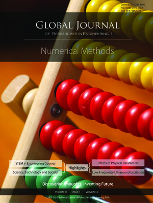GJRE-I Numerical Methods: Volume 24 Issue I1