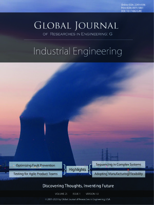 GJRE-G Industrial Engineering: Volume 25 Issue G1