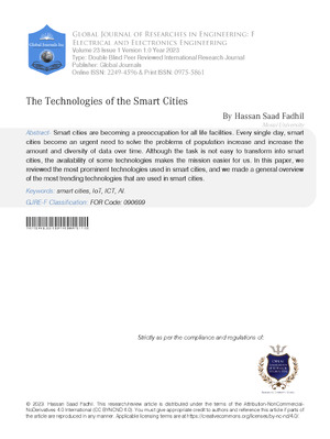 The Technologies of the Smart Cities