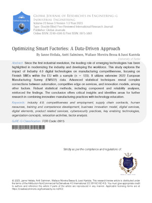 Optimizing Smart Factories: A Data-Driven Approach